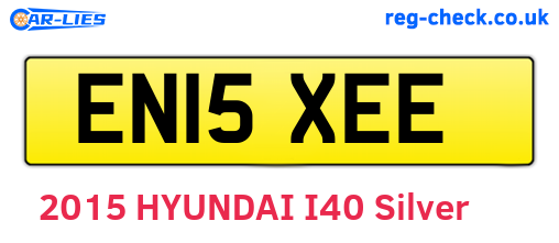 EN15XEE are the vehicle registration plates.