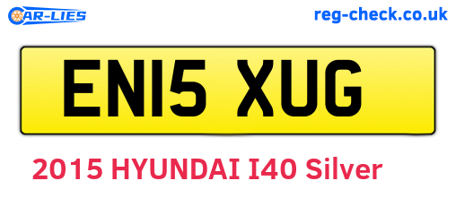 EN15XUG are the vehicle registration plates.