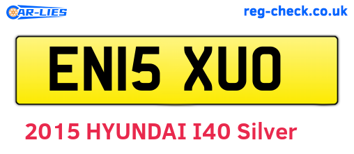 EN15XUO are the vehicle registration plates.
