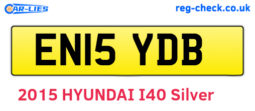 EN15YDB are the vehicle registration plates.