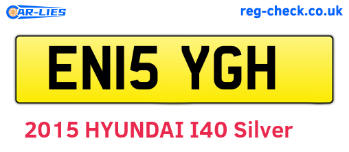 EN15YGH are the vehicle registration plates.