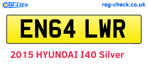 EN64LWR are the vehicle registration plates.