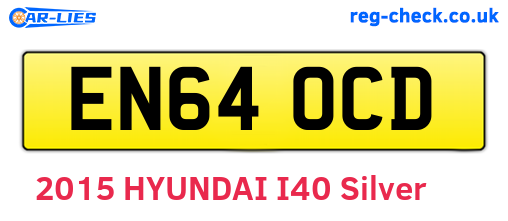 EN64OCD are the vehicle registration plates.