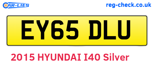 EY65DLU are the vehicle registration plates.