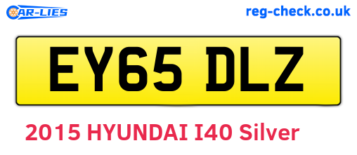 EY65DLZ are the vehicle registration plates.