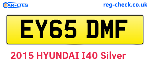 EY65DMF are the vehicle registration plates.