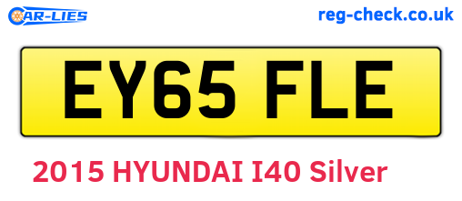 EY65FLE are the vehicle registration plates.