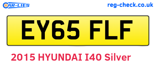 EY65FLF are the vehicle registration plates.