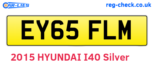 EY65FLM are the vehicle registration plates.