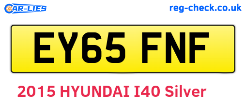 EY65FNF are the vehicle registration plates.