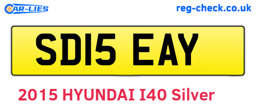 SD15EAY are the vehicle registration plates.