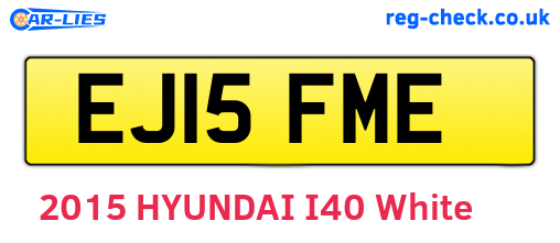EJ15FME are the vehicle registration plates.