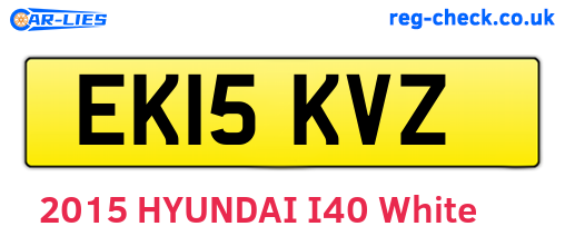 EK15KVZ are the vehicle registration plates.