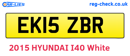 EK15ZBR are the vehicle registration plates.
