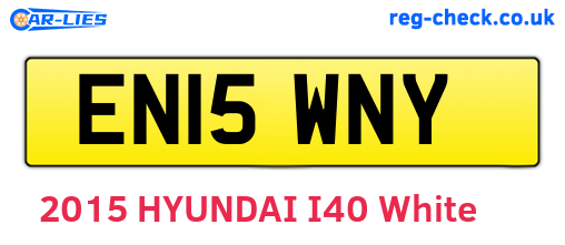 EN15WNY are the vehicle registration plates.