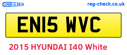 EN15WVC are the vehicle registration plates.