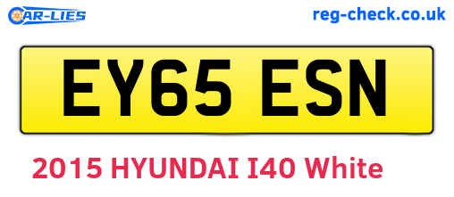 EY65ESN are the vehicle registration plates.