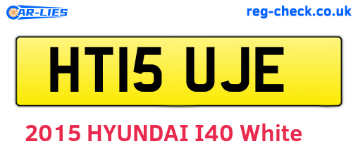 HT15UJE are the vehicle registration plates.