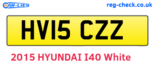 HV15CZZ are the vehicle registration plates.