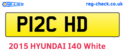 P12CHD are the vehicle registration plates.
