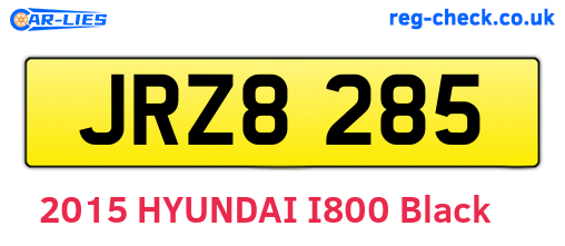 JRZ8285 are the vehicle registration plates.