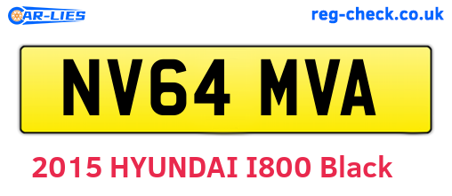 NV64MVA are the vehicle registration plates.