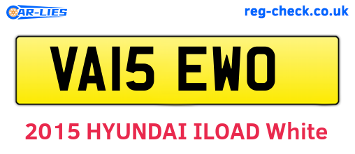 VA15EWO are the vehicle registration plates.