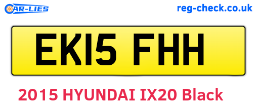 EK15FHH are the vehicle registration plates.