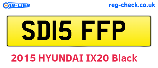 SD15FFP are the vehicle registration plates.