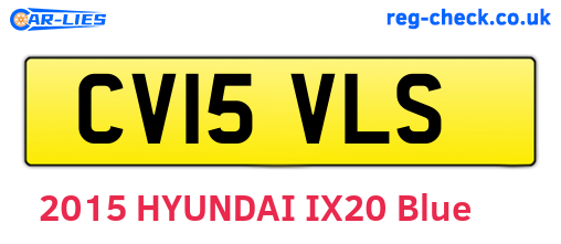 CV15VLS are the vehicle registration plates.