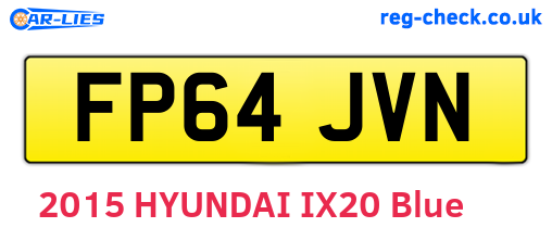 FP64JVN are the vehicle registration plates.