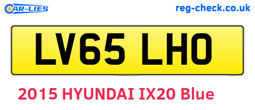 LV65LHO are the vehicle registration plates.