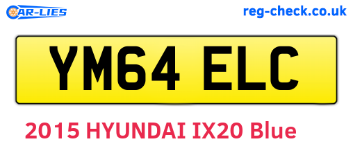 YM64ELC are the vehicle registration plates.