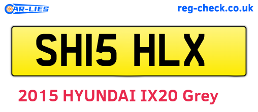 SH15HLX are the vehicle registration plates.