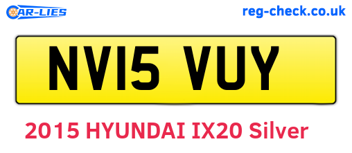 NV15VUY are the vehicle registration plates.