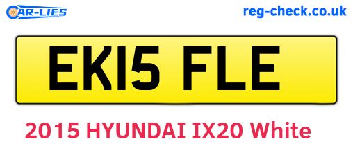 EK15FLE are the vehicle registration plates.
