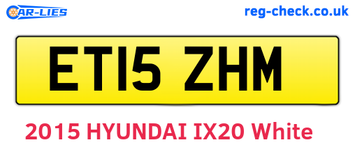 ET15ZHM are the vehicle registration plates.