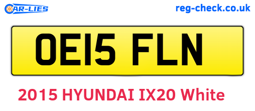 OE15FLN are the vehicle registration plates.