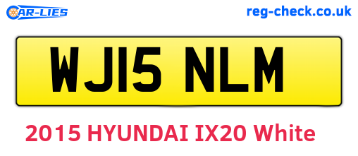 WJ15NLM are the vehicle registration plates.