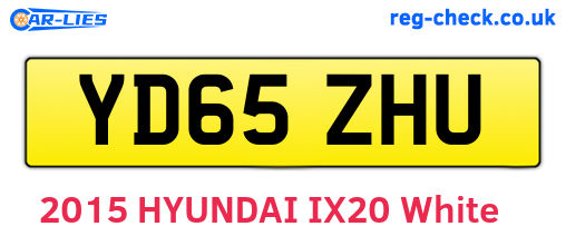 YD65ZHU are the vehicle registration plates.