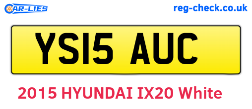YS15AUC are the vehicle registration plates.
