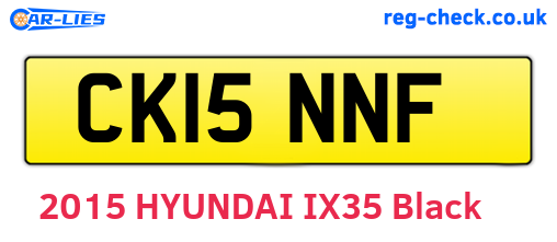 CK15NNF are the vehicle registration plates.