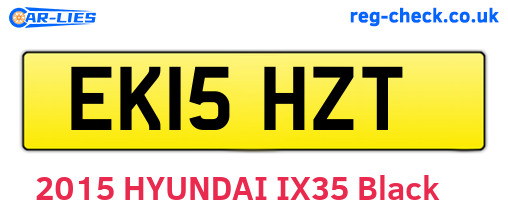EK15HZT are the vehicle registration plates.