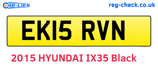 EK15RVN are the vehicle registration plates.