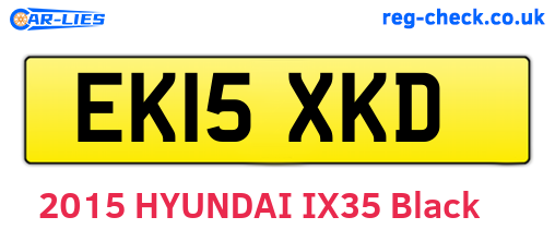 EK15XKD are the vehicle registration plates.