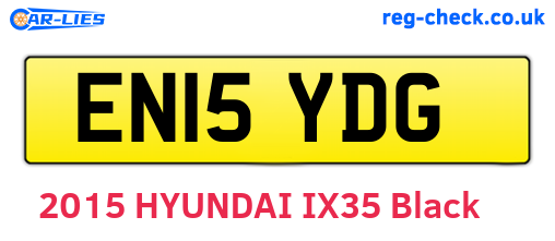 EN15YDG are the vehicle registration plates.