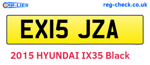 EX15JZA are the vehicle registration plates.