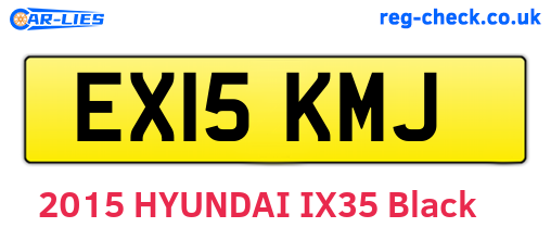 EX15KMJ are the vehicle registration plates.