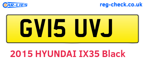 GV15UVJ are the vehicle registration plates.