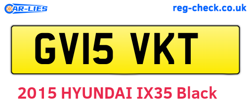 GV15VKT are the vehicle registration plates.